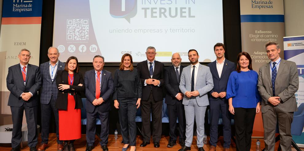 Blasco ha asistido a la jornada Invest Teruel.
