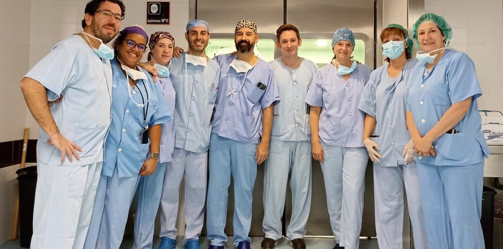 Equipo de Cirugía Vascular del Hospital Clínico Universitario Lozano Blesa de Zaragoza