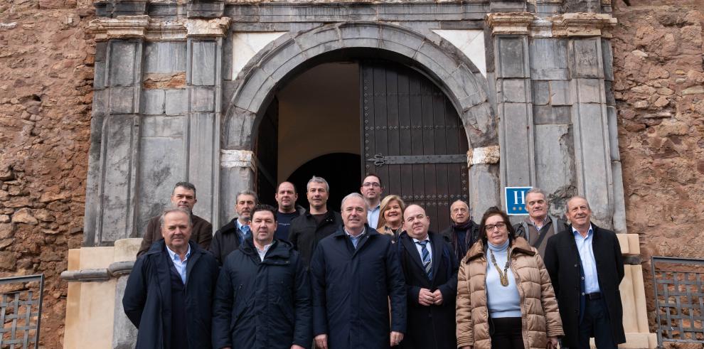 El presidente del Gobierno de Aragón visita la localidad de Illueca y Brea de Aragón