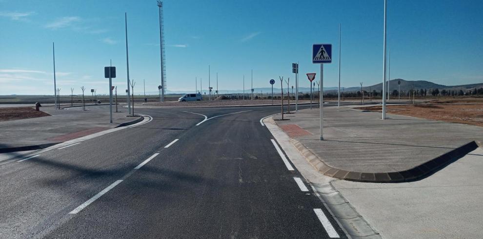 Finalizada la primera fase del polígono industrial de Calamocha (Teruel).