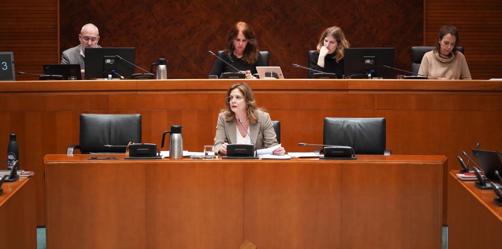 Ana Moracho, directora general de Política Educativa, este martes, en las Cortes