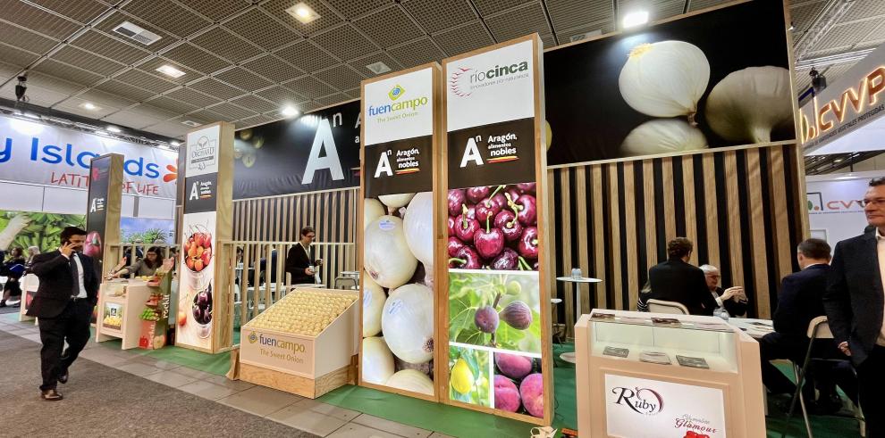 Aragón Alimentos exhibe sus productos hortofrutícolas en Berlín