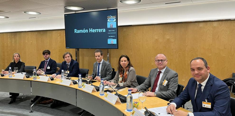 María Luisa Feijóo, directora general de Universidades, -en el centro de la imagen- durante la Comisión de Trabajo en Madrid.