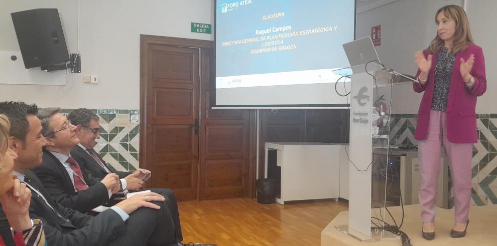 Raquel Campos, durante la clausura del Foro ATEIA.