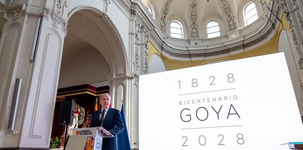 Jorge Azcón participa en la presentación del Plan Director del Bicentenario de la muerte de Francisco de Goya