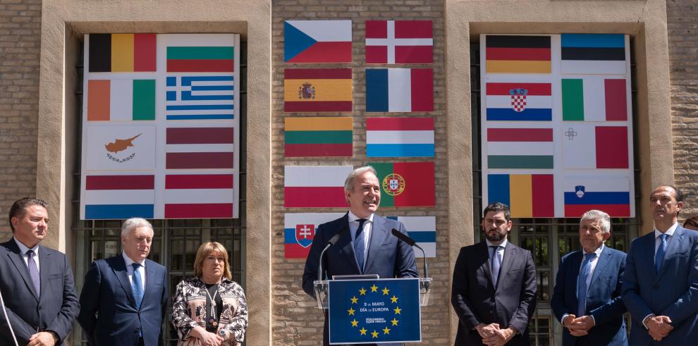 El presidente participa en la conmemoración del Día de Europa en el Pignatelli