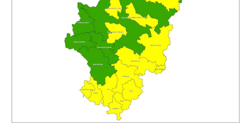 Alertas de incendios para hoy en Aragón.