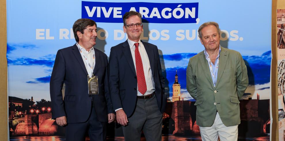 Vicente, Villalba y Moncada, en un momento del evento.
