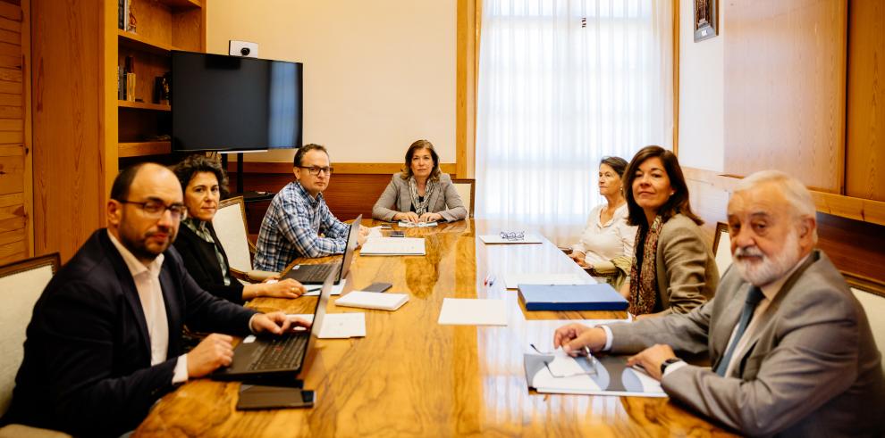 Imagen de la reunión de la Junta de Distribución de Herencias que ha presidido María Asunción Sanmartín.