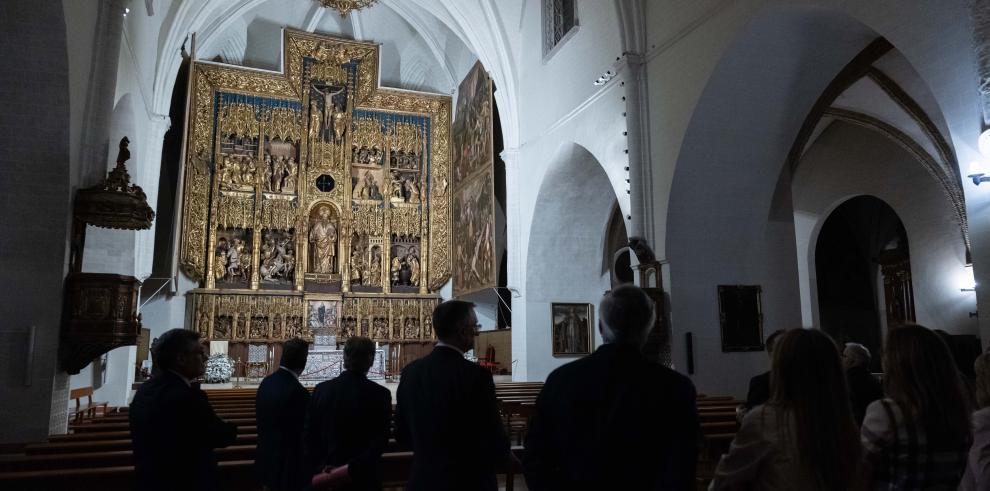 Un momento de la visita en la iglesia de San Pablo.