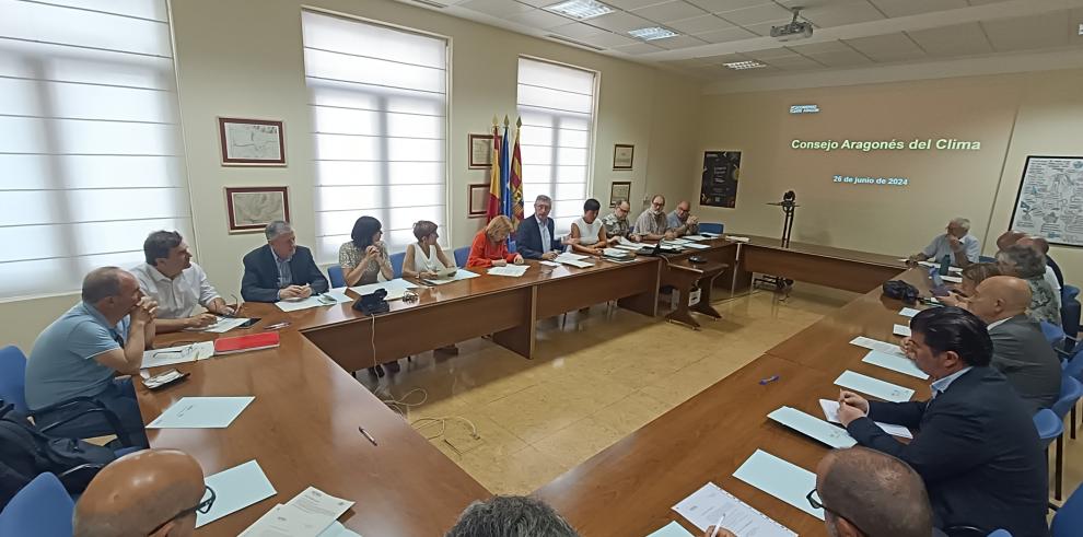 Hoy se ha celebrado la primera reunión en esta legislatura del Consejo Aragonés del Clima.