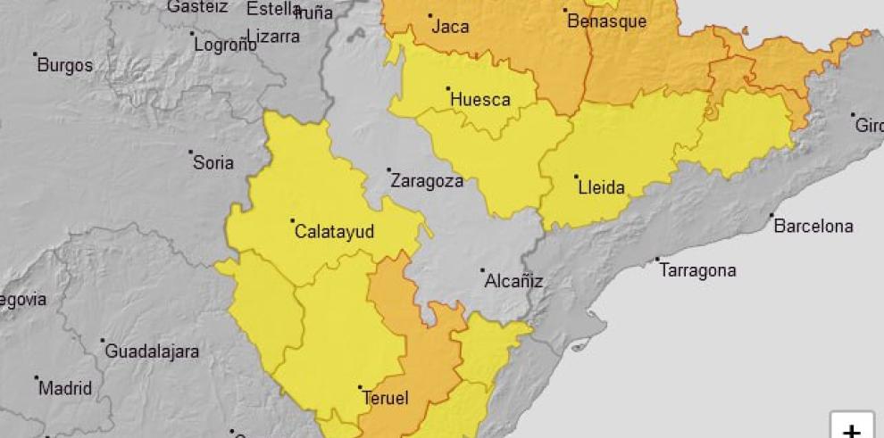 Se amplía el aviso naranja por lluvias al Pirineo oscense