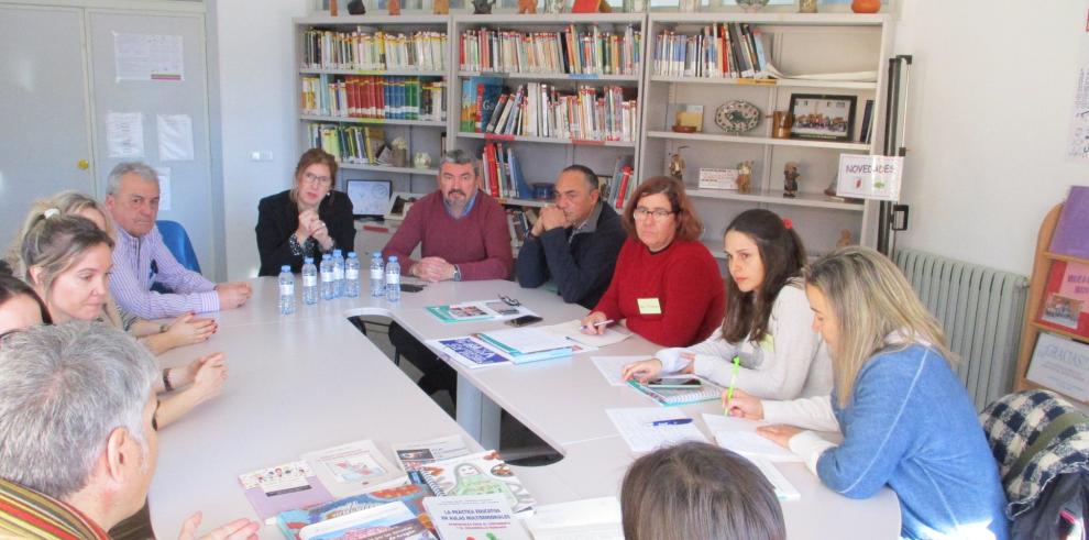 En imagen de archivo, docentes portugueses en un centro de Andorra, en el marco de un proyecto Erasmus+.