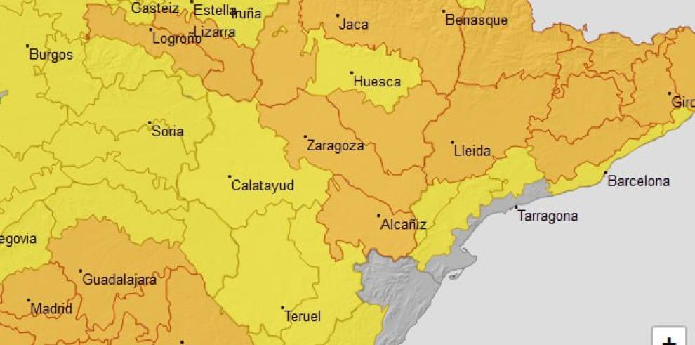 Ampliado el aviso naranja por temperaturas máximas al Pirineo para este martes.