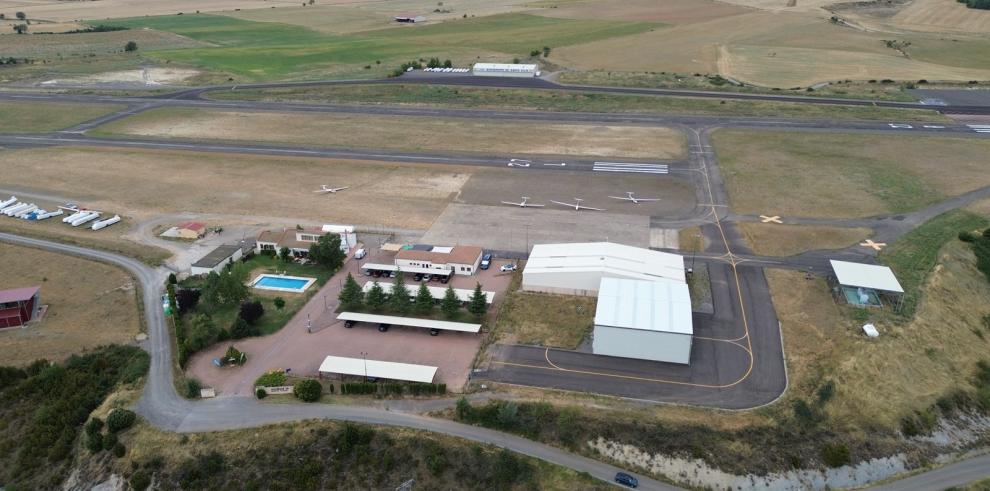 Vista aérea del aeródromo de Santa Cilia.