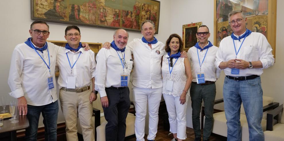 Blasco, junto a otros representantes institucionales en el Cipotegato.