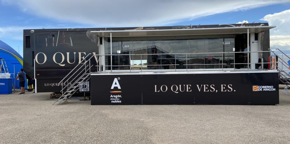 El trailer de Alimentos de Aragón acogerá diversas actividades en MotorLand