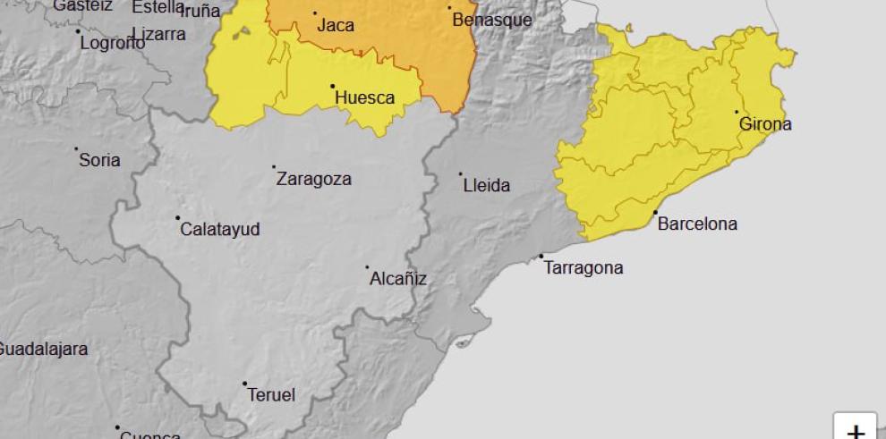 Ampliado el aviso naranja por lluvias, 6 de septiembre