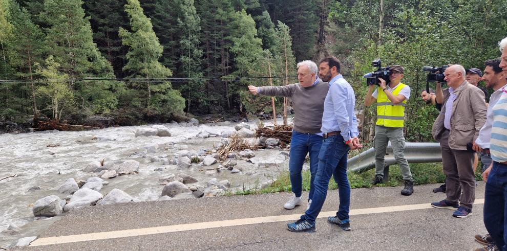 Octavio López ha visitado los daños producidos por la DANA en la carretera A138, en los puntos kilométricos 82 y 86