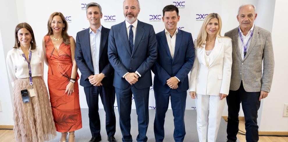 El presidente Azcón participa en la inauguración de la nueva sede de DXC en Zaragoza