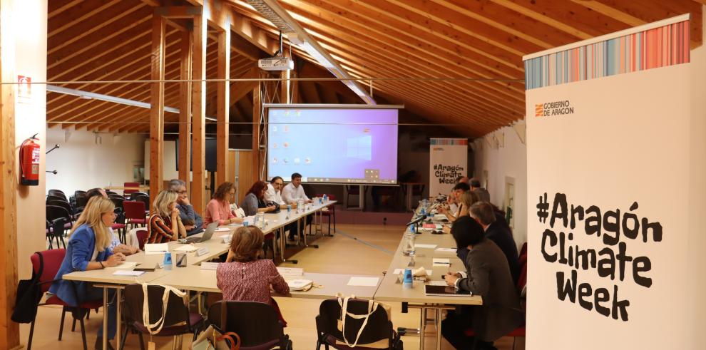 Reunión del Consejo Aragonés del Clima, en el marco de la 'Aragón Climate Week'.