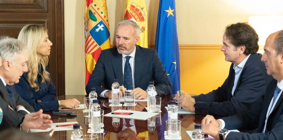 Reunión del presidente Azcón este miércoles con distintos consejeros.