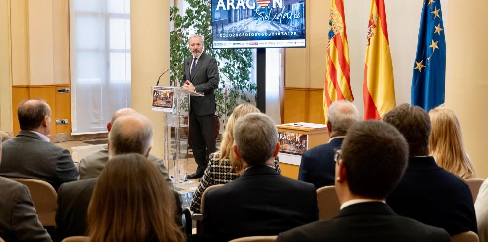 Un momento de la presentación de la plataforma solidaria.