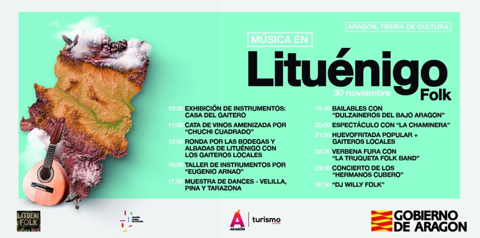 Artistas que participan este sábado en Lituénigo Folk.