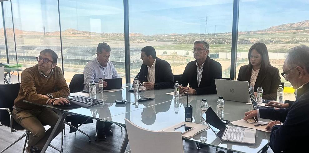 Reunión del consejo de administración que ha tenido lugar hoy en MotorLand Aragón.