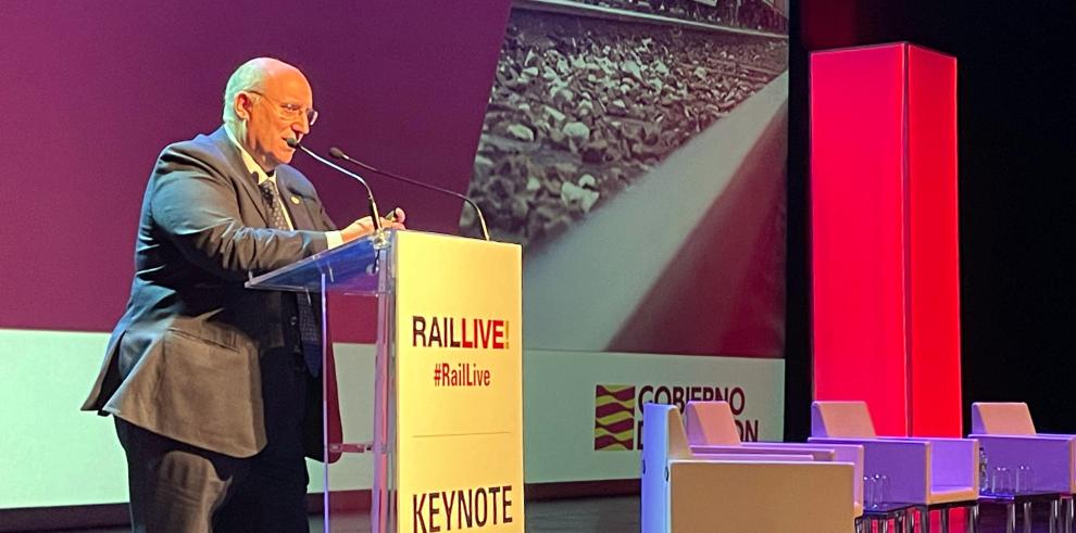 Miguel Ángel Anía durante su intervención de hoy en el Rail Live 2024.