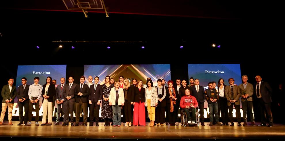 Celebración de la Gala del Deporte Aragonés en Tarazona.