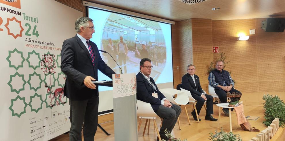 Blasco, durante su intervención en la inauguración de Trufforum.