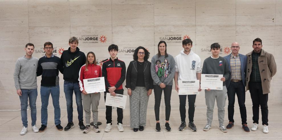 Entrega de diplomas a los deportistas aragoneses de alto rendimiento en la Universidad San Jorge.