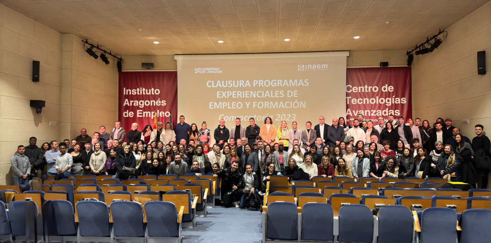 Acto de clausura de los Programas Experienciales de INAEM en Zaragoza