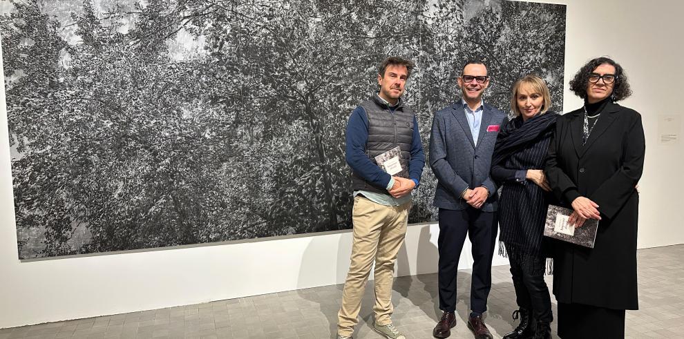 Presentación de la exposición ‘Louisa Holecz. Souvenir d’exil’, en el IAACC Pablo Serrano.