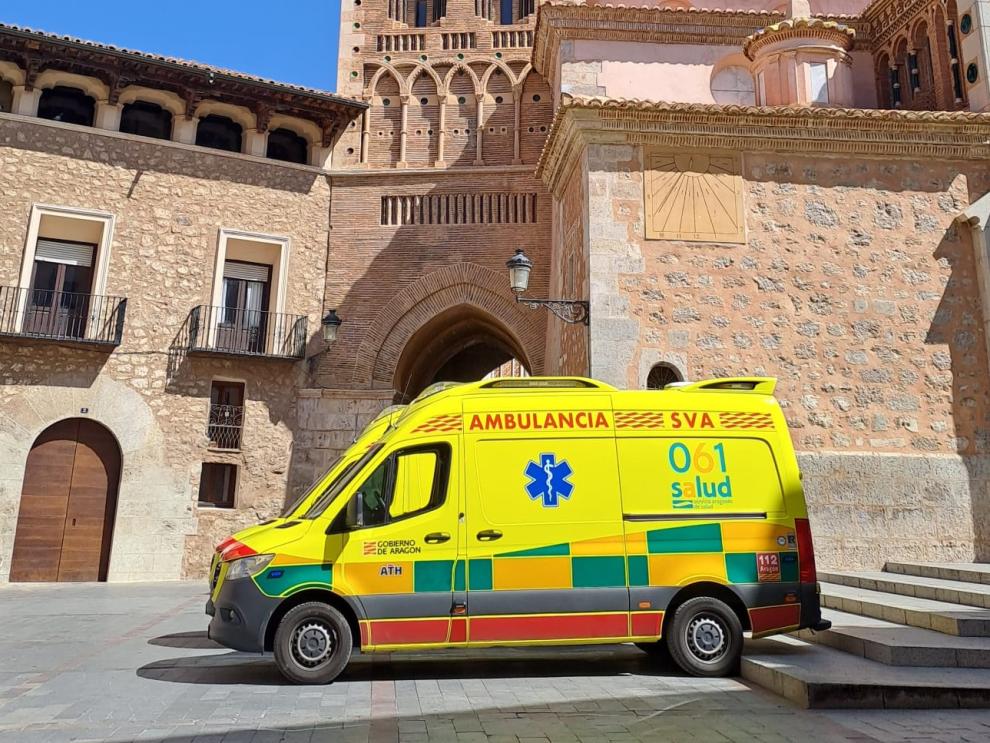 Ambulancia de soporte vital avanzado en Teruel.