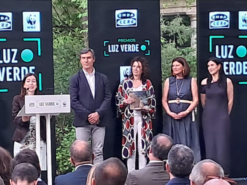 La entrega del galardón, en el que Aragón ha estado representado con el Instituto Aragonés del Agua.