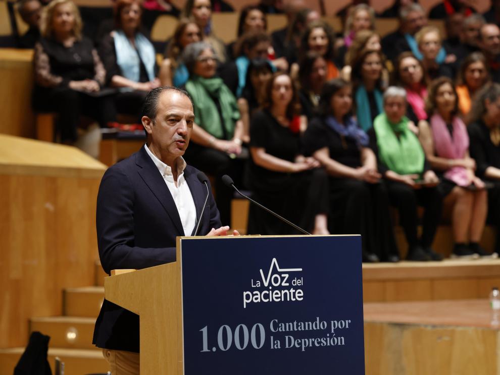 Image 6 of article Bancalero subraya que iniciativas como el concierto '1000 Cantando por la depresión' visibilizan la importancia de la salud mental