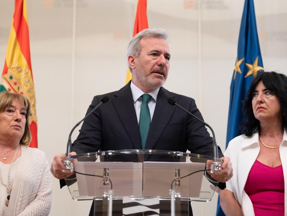 El presidente Azcón valora el fallo del Tribunal Supremo sobre las pinturas murales de Sijena.