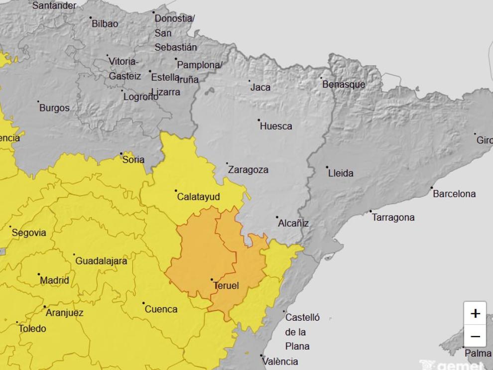 Avisos por tormentas, 9 de junio.
