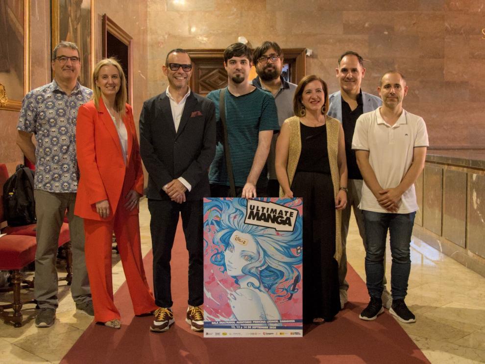 Presentación de Ultimate Manga este martes en el Ayuntamiento de Zaragoza.
