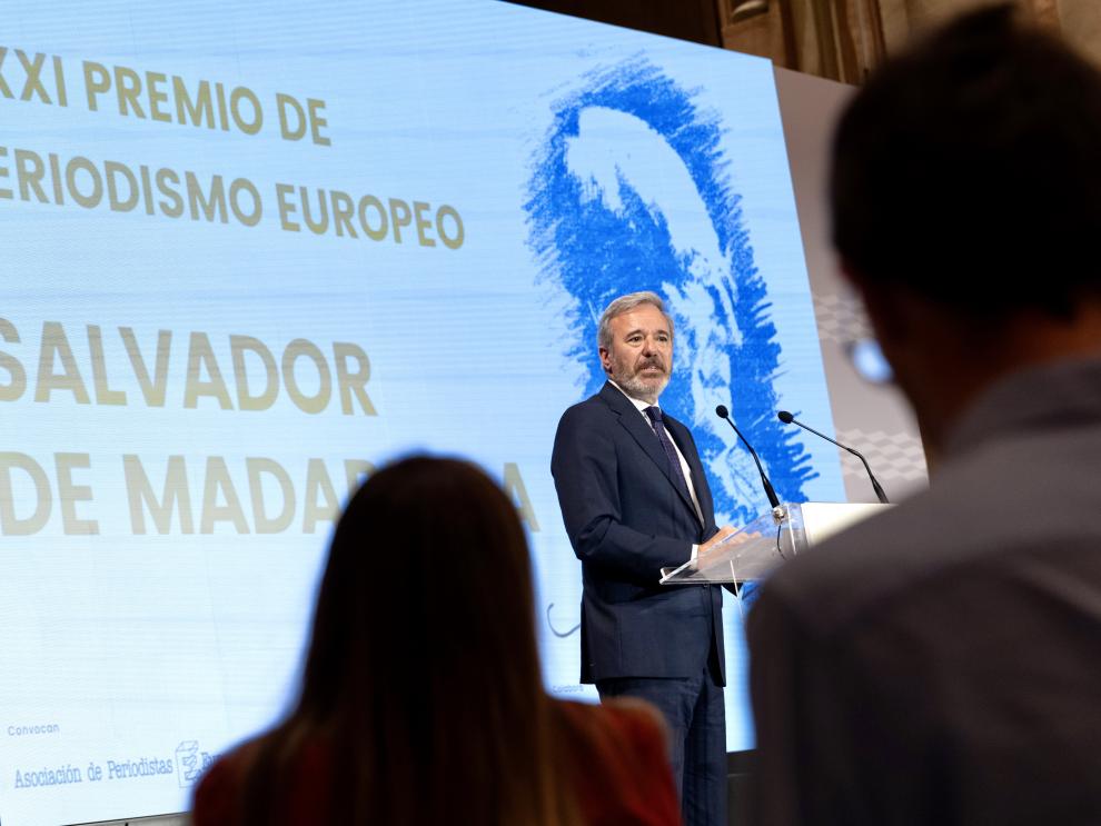 Imagen del artículo El presidente Azcón defiende el europeísmo y la libertad de prensa en los premios Salvador de Madariaga