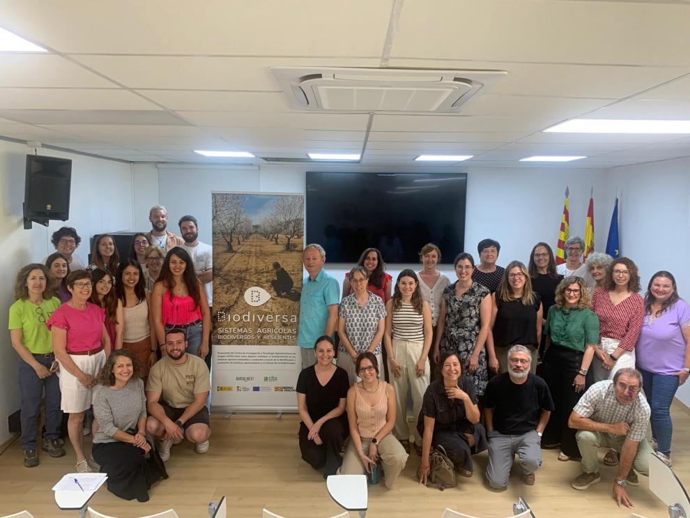 Investigadores y técnicos del CITA que han participado en el proyecto BIODIVERSA Agroalnext durante la jornada de presentación de los resultados finales.
