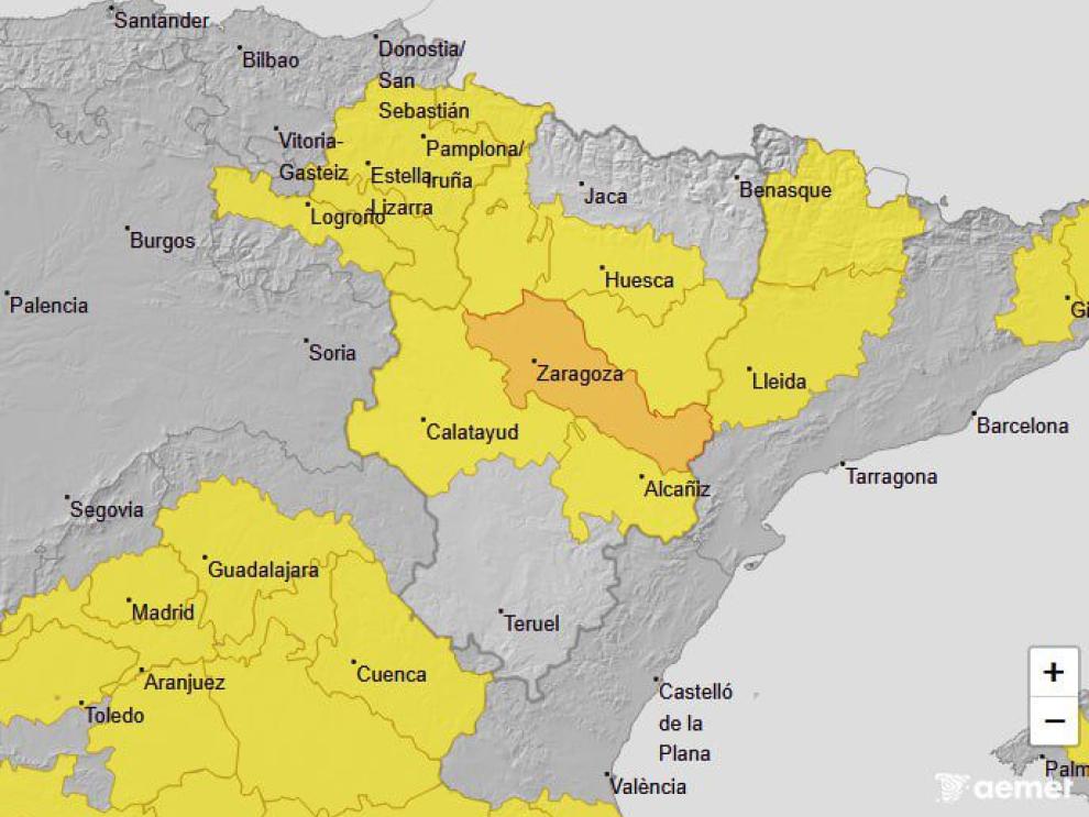 Imagen del artículo Aviso naranja en Ribera del Ebro por temperaturas máximas este domingo
