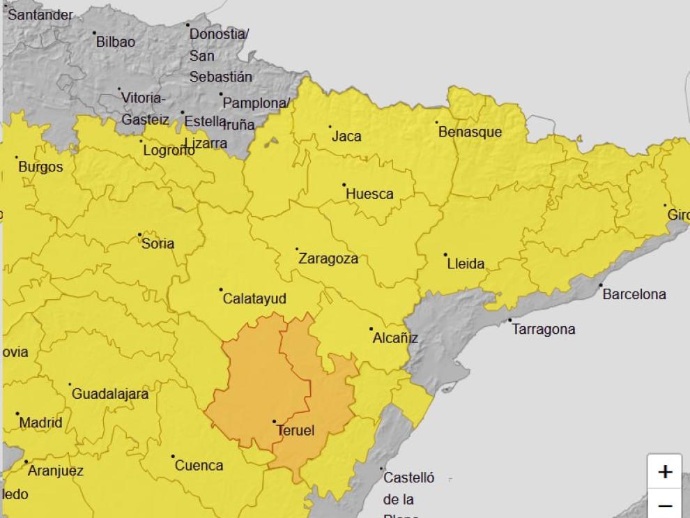 Imagen del artículo Ampliado el aviso naranja por tormentas en Gúdar-Javalambre, Maestrazgo, Albarracín y Jiloca