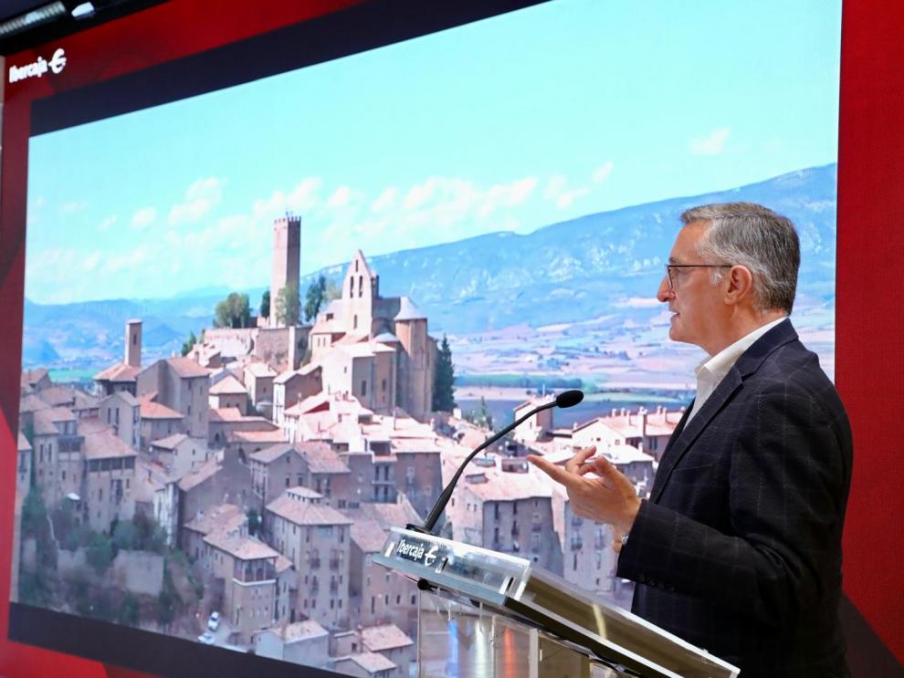 Blasco, durante su intervención en la presentación de la campaña.