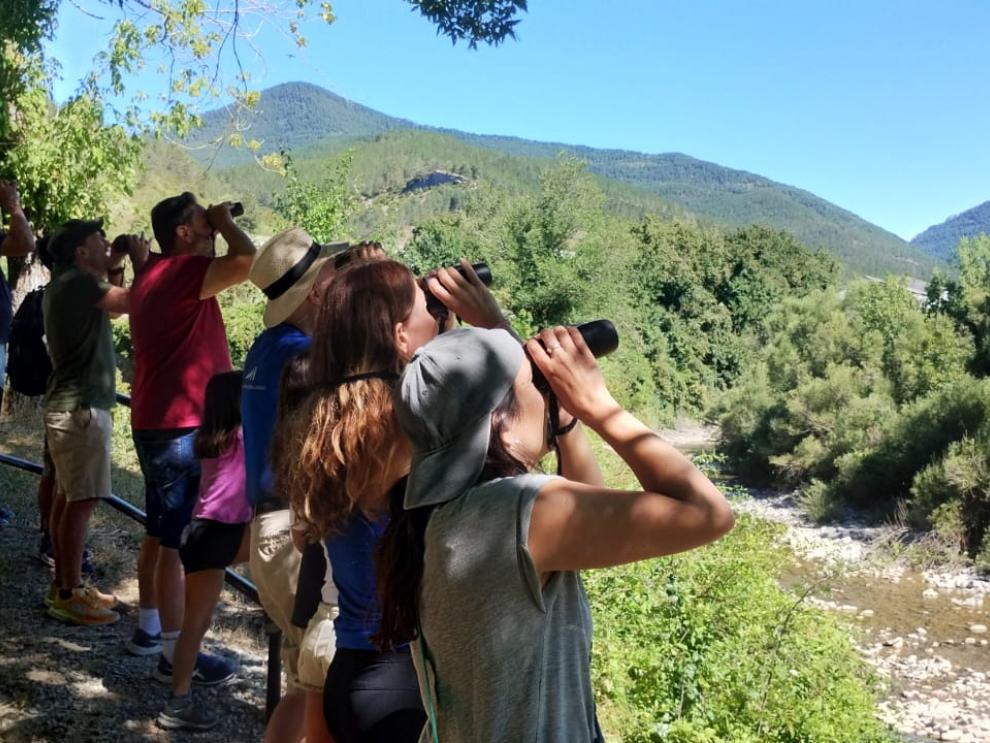 Una de las actividades realizadas en Ansó.