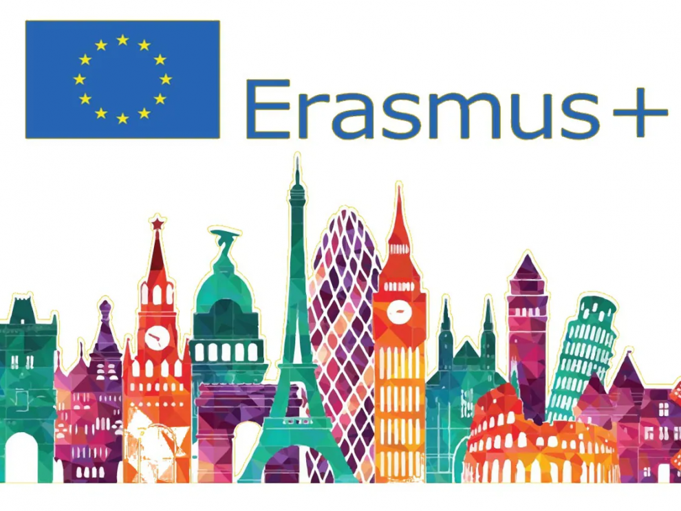 Imagen del programa Erasmus+ de la Unión Europea.
