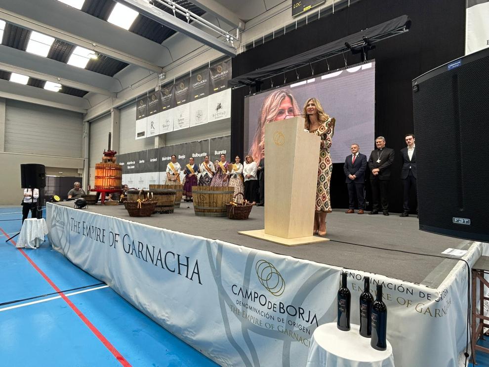 Mar Vaquero ha participado en la Fiesta de la Vendimia Campo de Borja