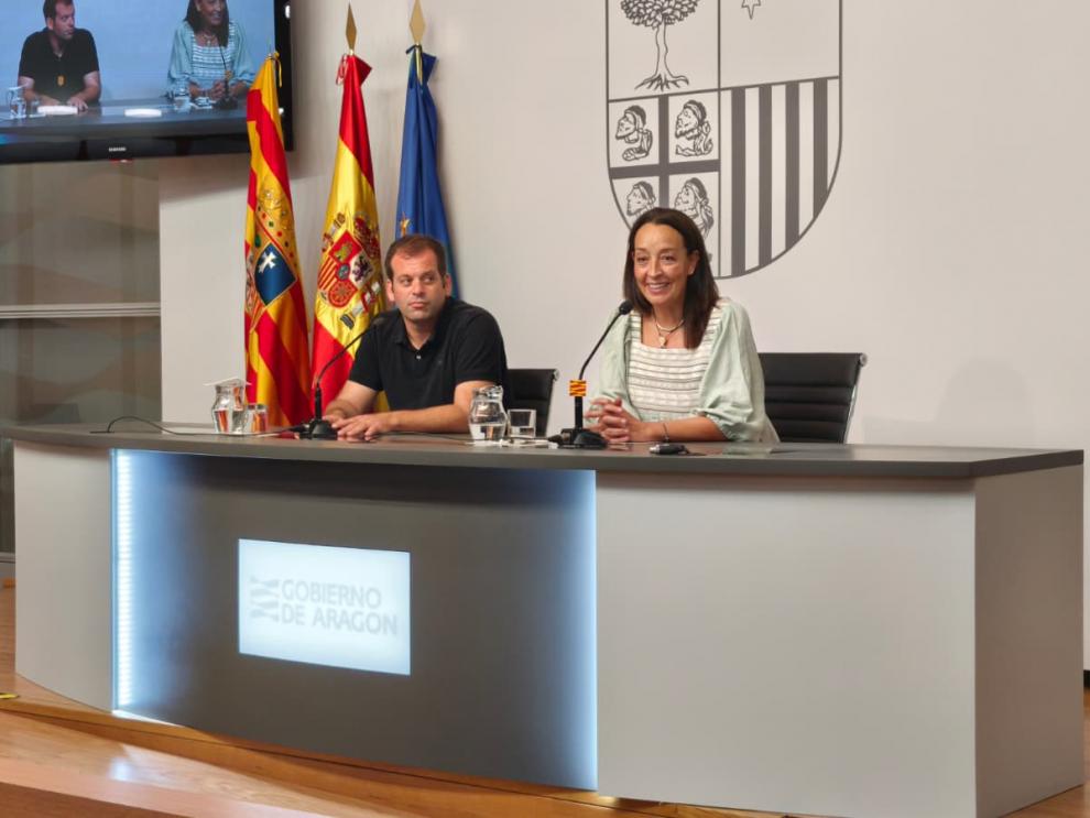 Carmen Susín, durante la rueda de prensa de este jueves, junto con Jaime Martínez